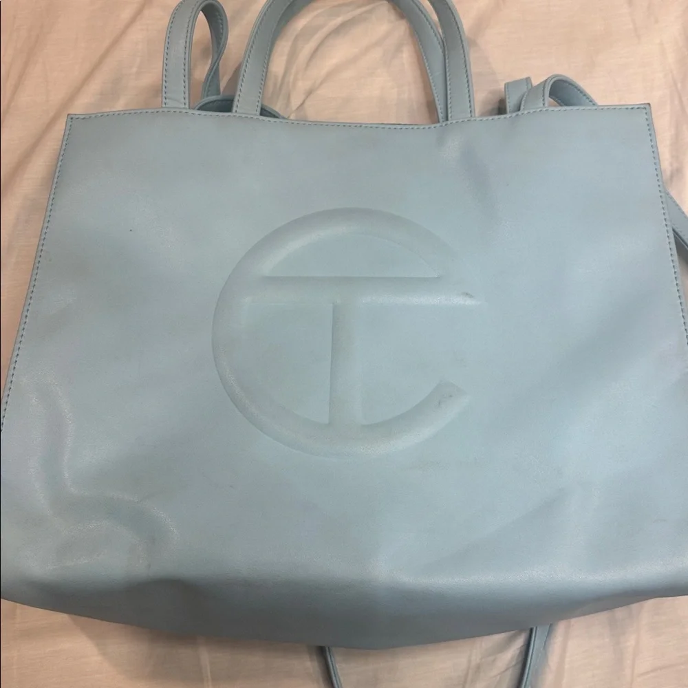 Telfar pool Blue medium Tote Bag - Picture 3 of 5